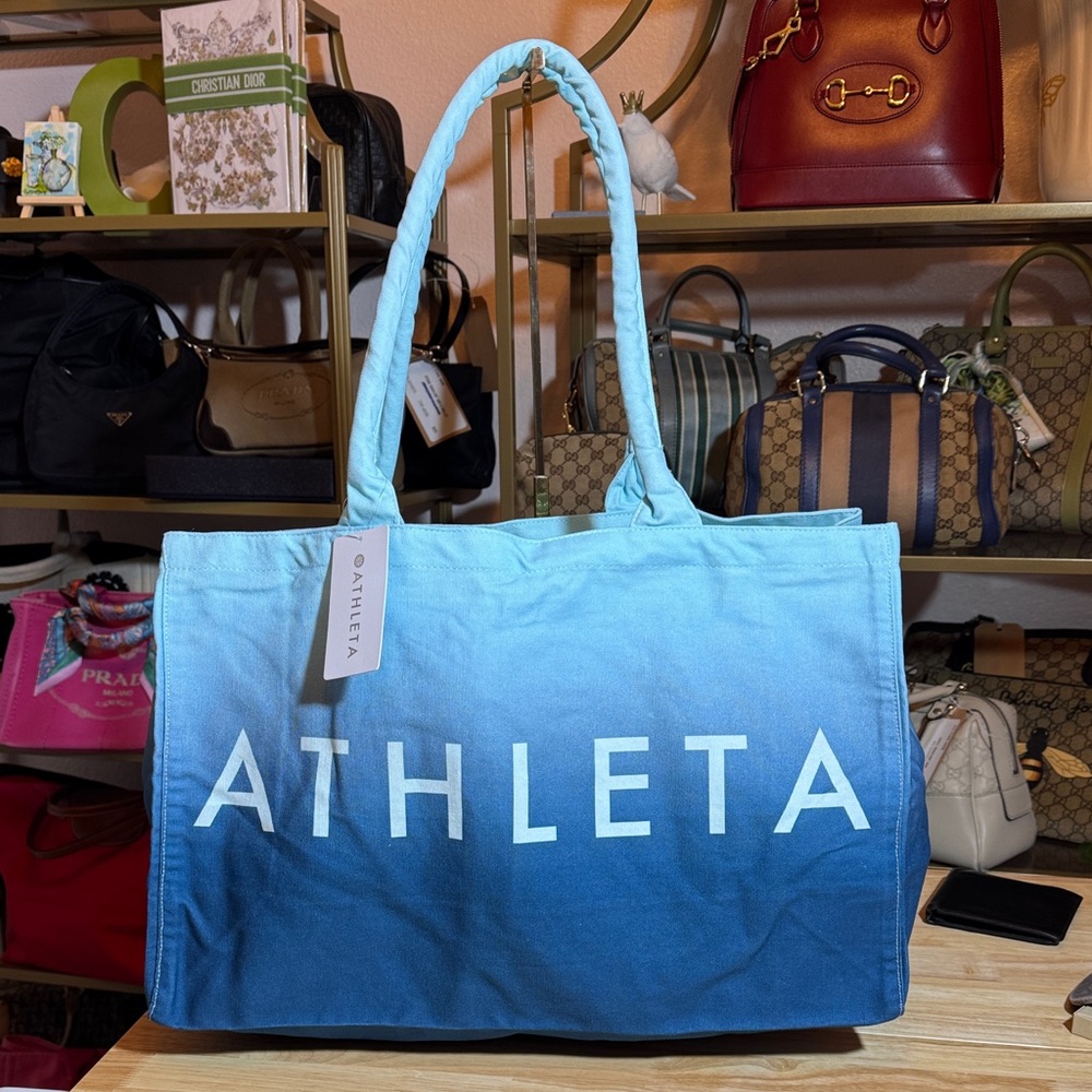 Athleta Gradient Blue Tote Bag